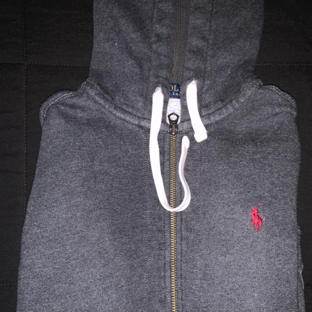 Grey Polo Hoodie